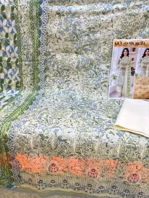 Elegant Pakistani Inspired Unstitched Dress